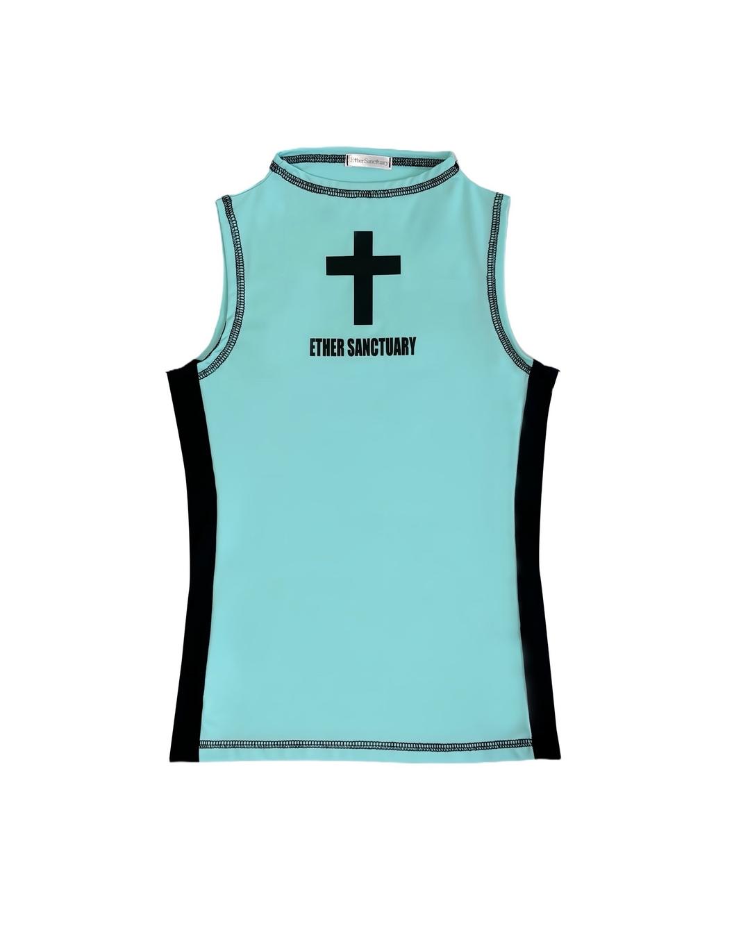 Cross Sleeveless Top (Mint)