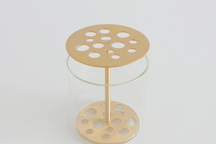 빈티지 오브제 골드 브라스 이케바나 화병