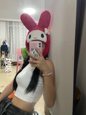 헬로 키티 봉제 모자, 귀여운 마이 멜로디, 개성 있는 동물, 만화 모자, 성인 커플, 부모 자식 선물, 역할 놀이