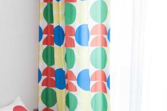 써클 커튼/ 여아 남아 아이방 포인트 커튼