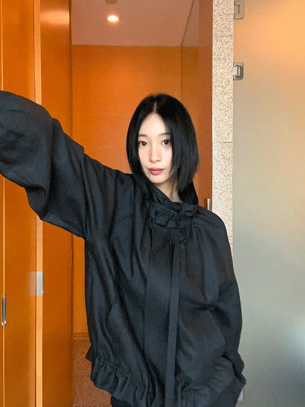 String bomber jacket