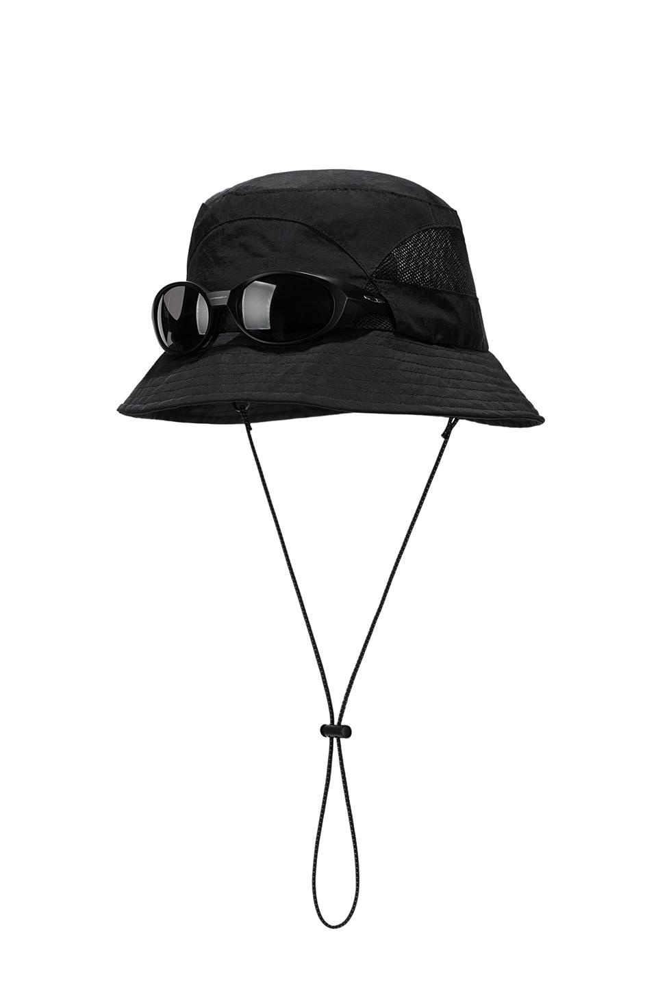 DEV:5 HAT 01 SUNGLASS CUT BUCKET HAT_BLACK