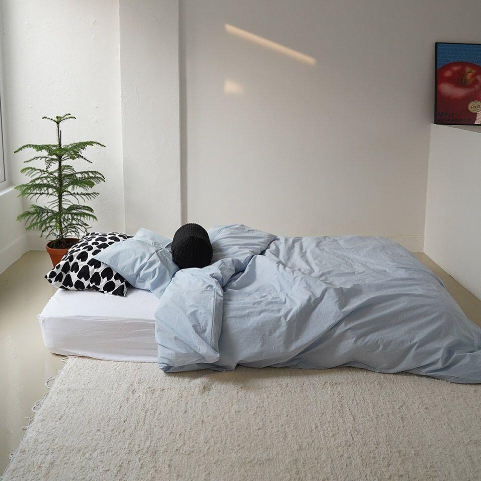 스카이블루 이불커버 Sky blue bedding