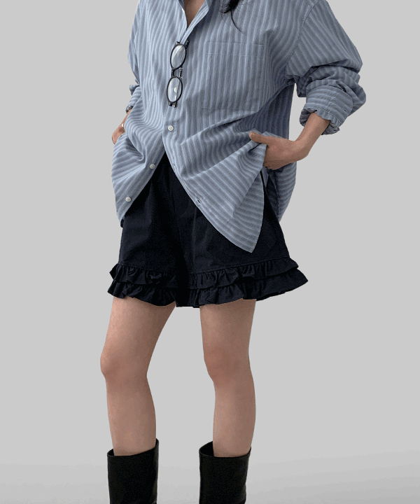매니크 [무료배송] 마르텔 프릴 코튼 숏 팬츠