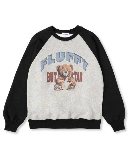 베어 록스타 맨투맨 블랙