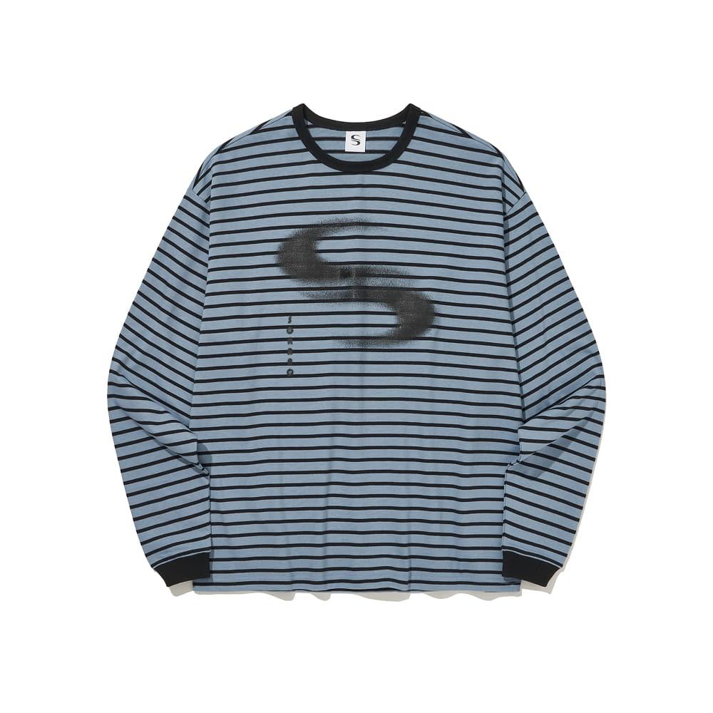 [68% OFF] SORANO Basic Logo Stripe L/S Tee