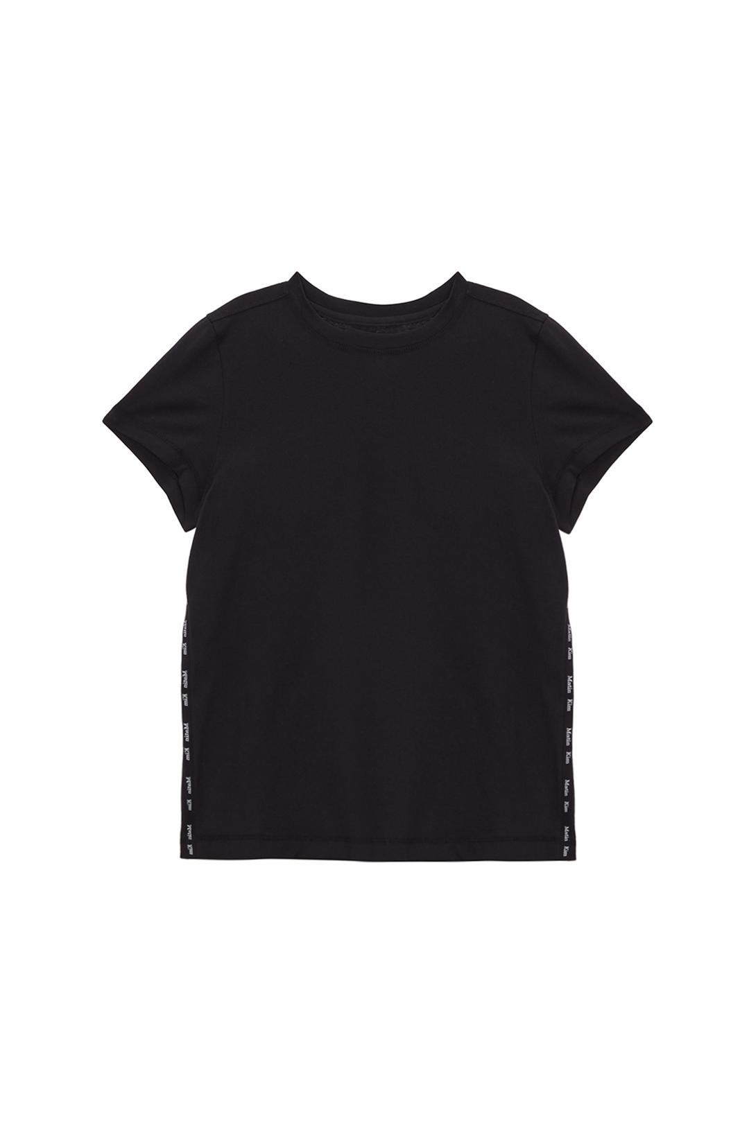 SIDE LOGO TAPING TOP IN BLACK