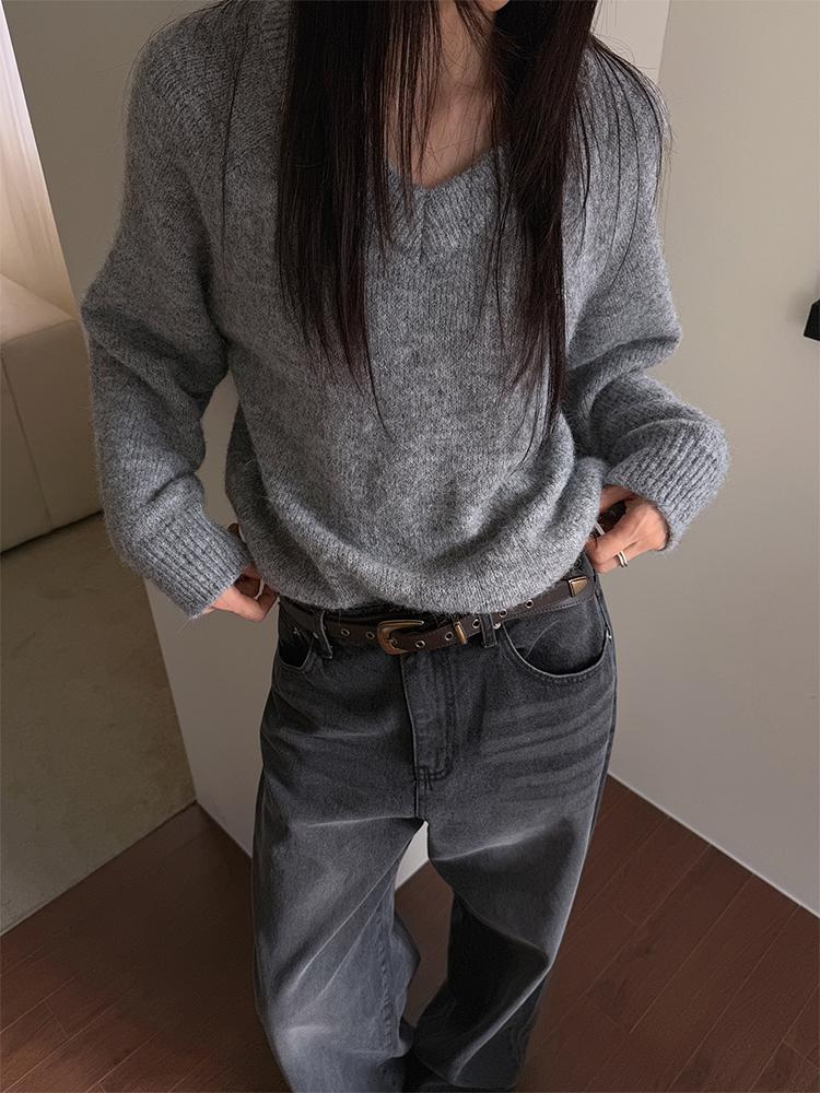 크렘므 그리너 펜던트 울 니트