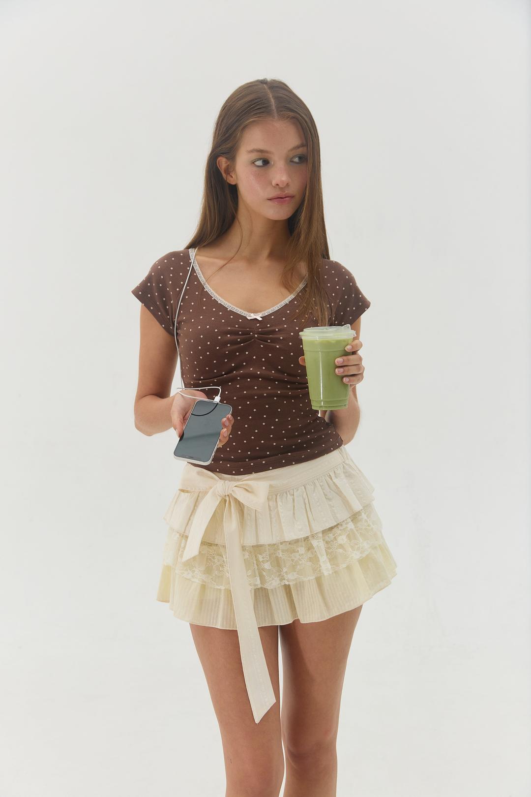 Daydream Fitted Top [Brown Sugar]