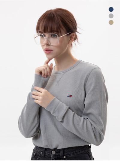 타미힐피거 와플 크루넥 긴팔티셔츠 롱슬리브 T3585