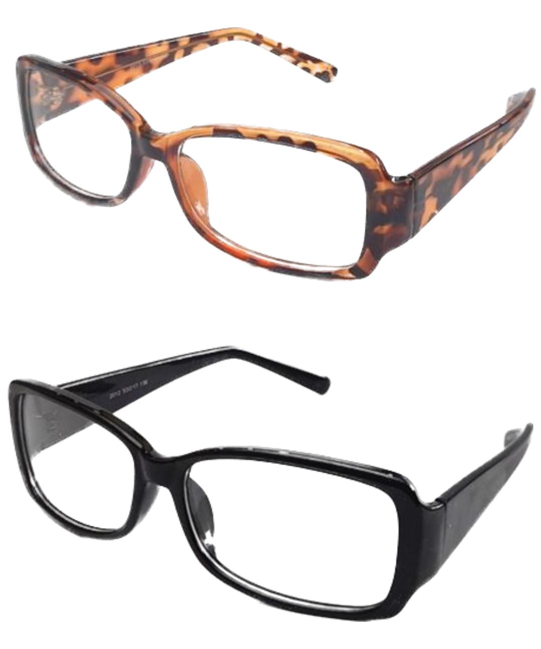 옷자락 [단독/무배] 긱시크안경테 😸 호피 투명 스몰렌즈 스퀘어 올블랙 뿔테