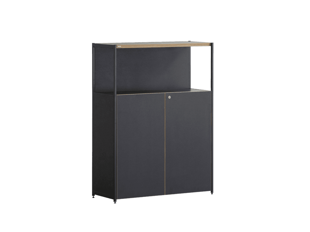 W800 3단 철제책장 (하부도어,잠금장치) DSAC083SA