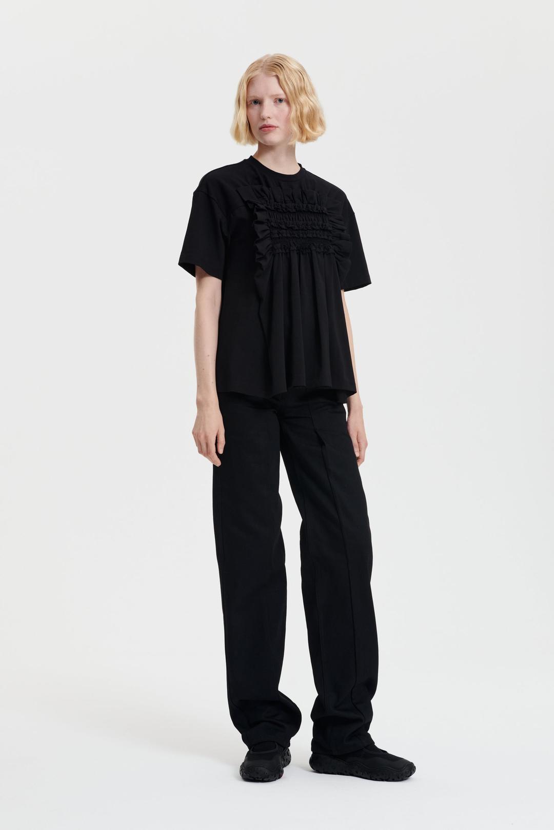 GOLDIE | T-SHIRT JERSEY BLACK - UK6