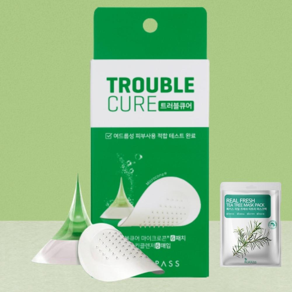 아크로패스 트러블 큐어 여드름 스팟 마이크로 니들패치 6패치 티트리팩