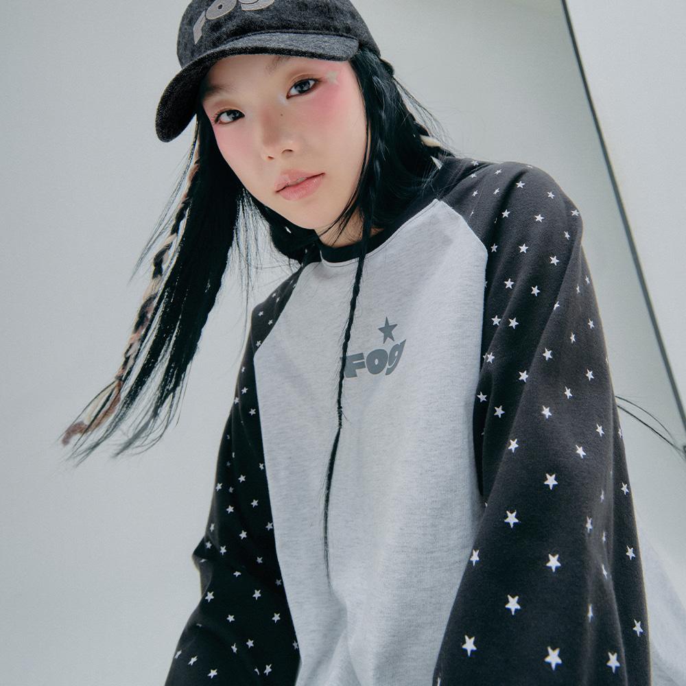 FOG STAR RAGLAN LONG SLEEVE black