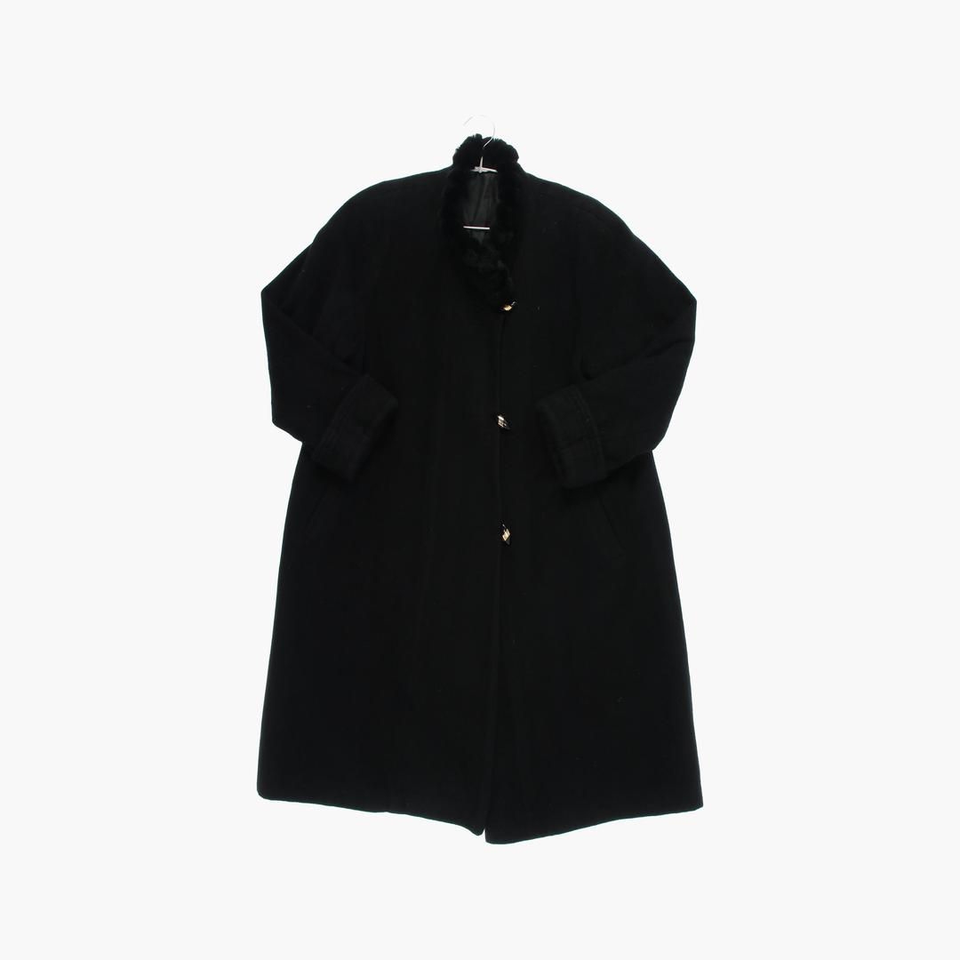 울 모직 롱 코트 여자 L