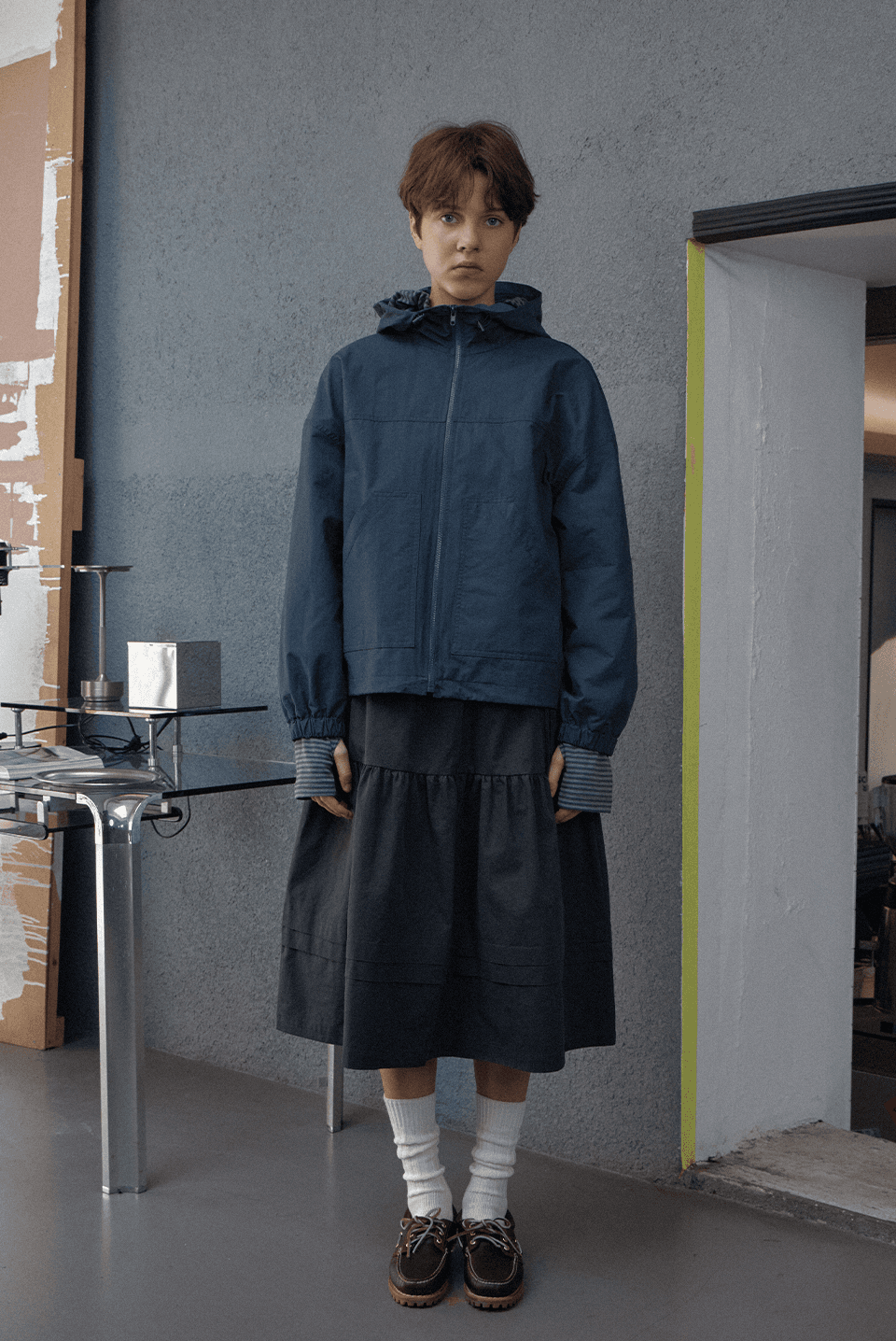 util hoody jumper - blue navy