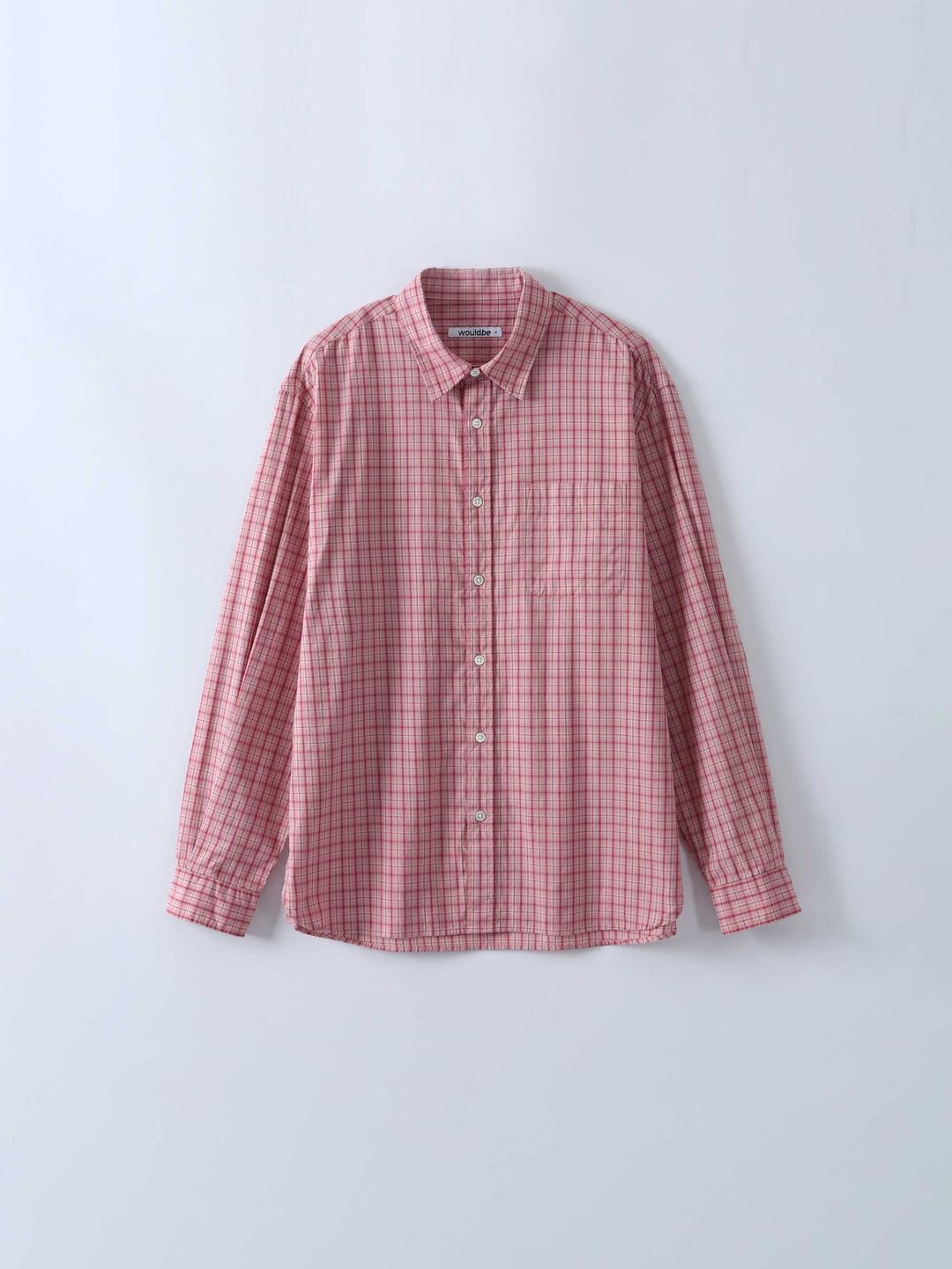 Relaxed Check Shirt (Pink)