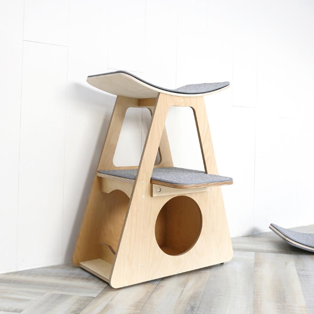 링트리 스윙하우스  스윙해먹 스윙스크래쳐 원목하우스 원목 스크래쳐 소형 캣타워 미니 캣타워