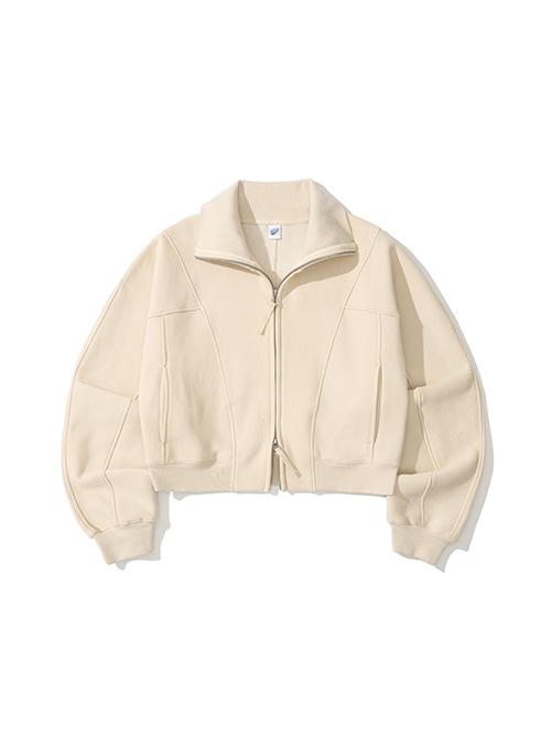 [WOMEN] LINE JERSEY TRACK TOP_IVORY