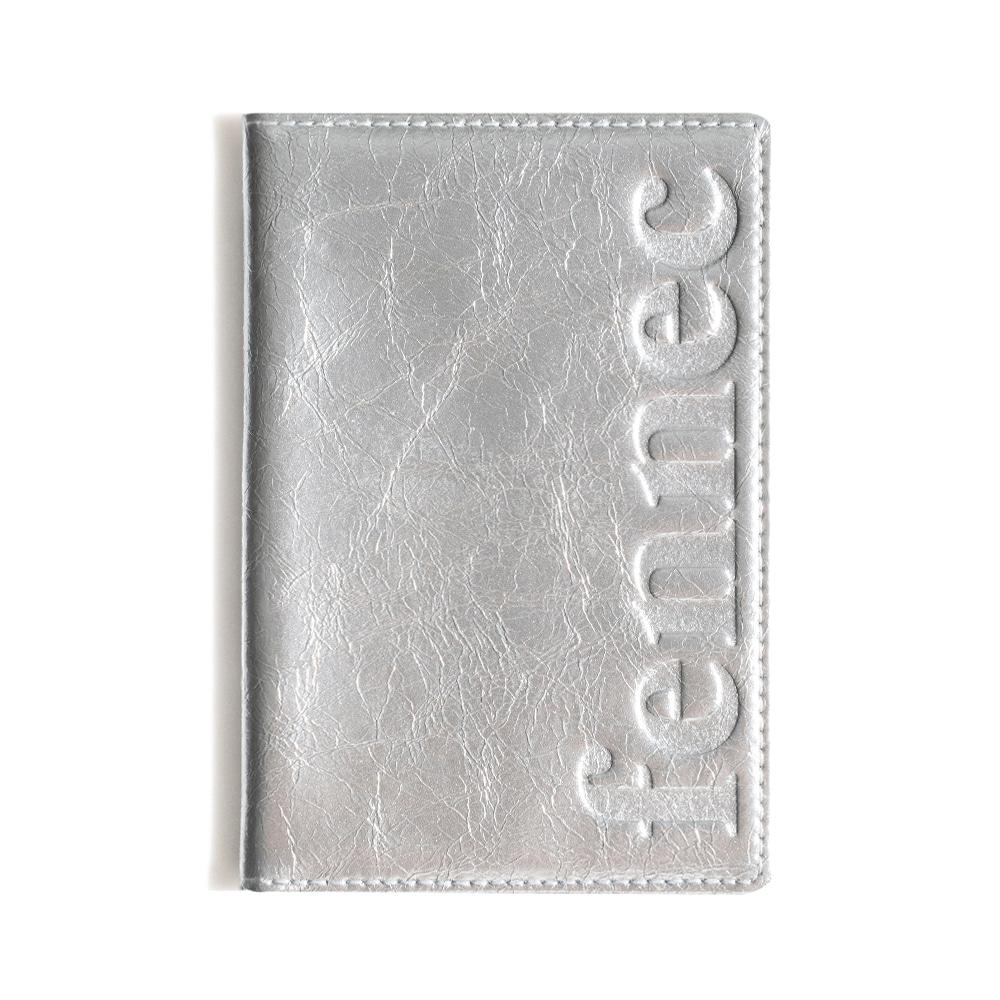 CRINKLE PASSPORT CASE - SILVER