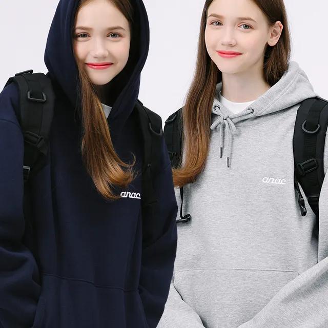 (BEST후드)에센셜 시그니쳐 자수 후드티