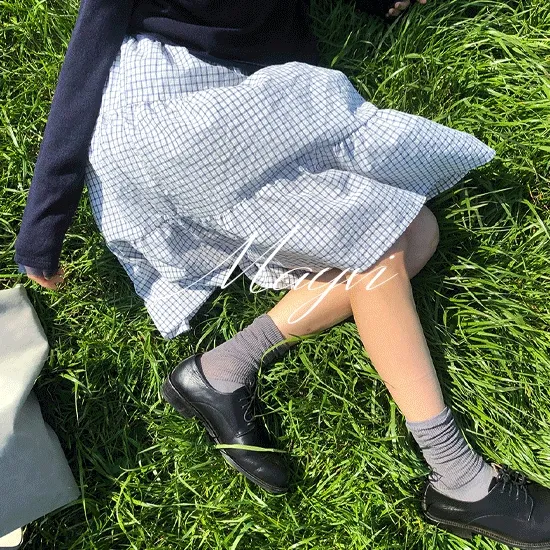 [Mayvi/여름/2천장돌파!] Chetty 체크 빈티지 스커트 (2 length)