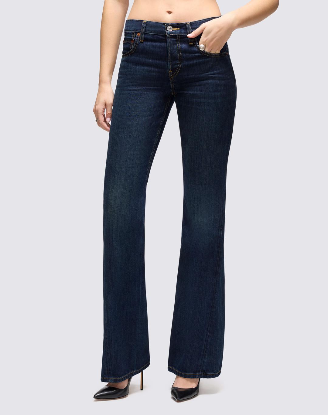 Twisted Mid Rise Bootcut - DK Lady Blue - DK Lady Blue / 23