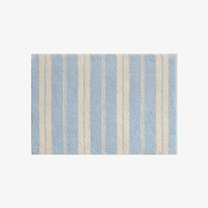 [예약주문 8/25 순차배송][29CM단독] 파스텔 블루 스트라이프 도어 매트 (50x70)