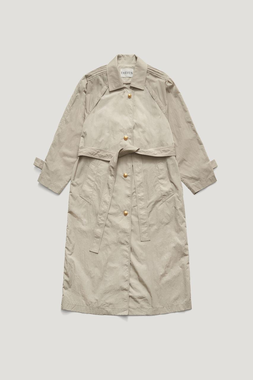 FENCE TRENCH COAT_COBBLESTONE /  ₩348,000