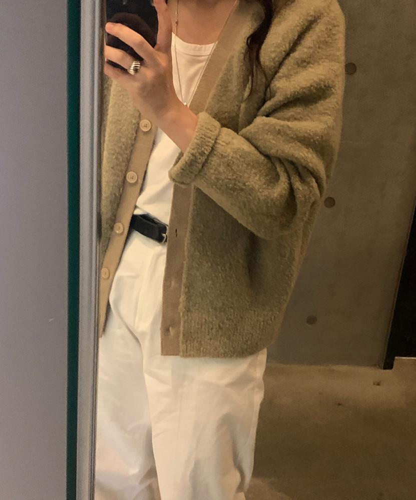 그립 부클 울 가디건 (3col) grip