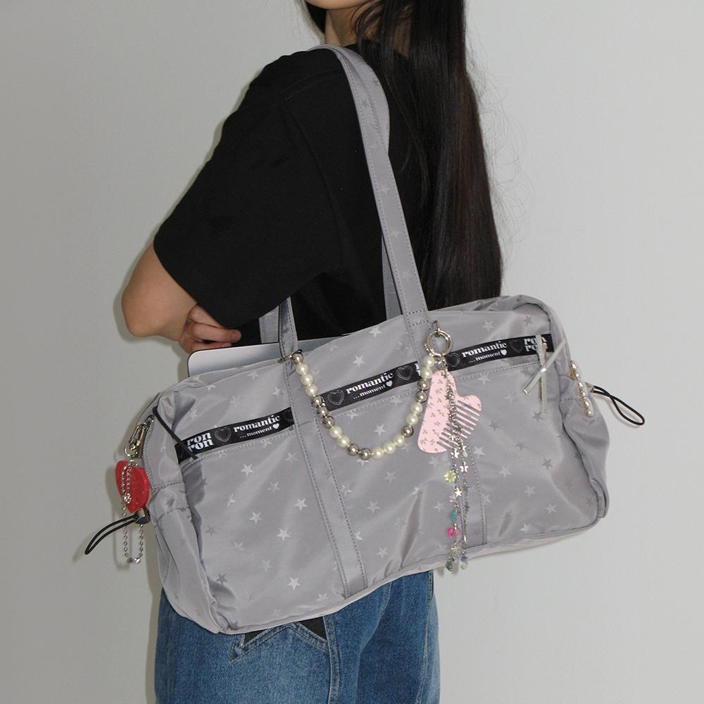 MINIMAL SLOUCHY DUFFLE BAG SILVER