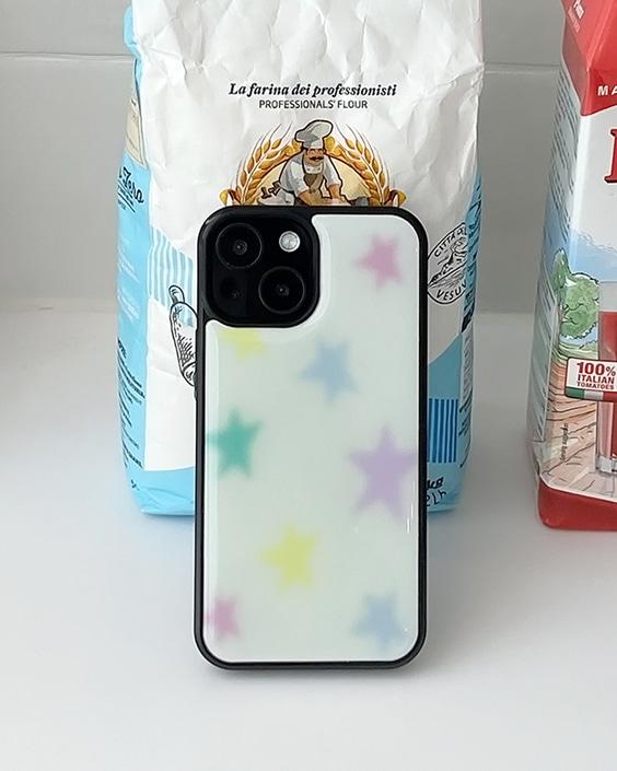 파스텔 별 에폭시 범퍼케이스