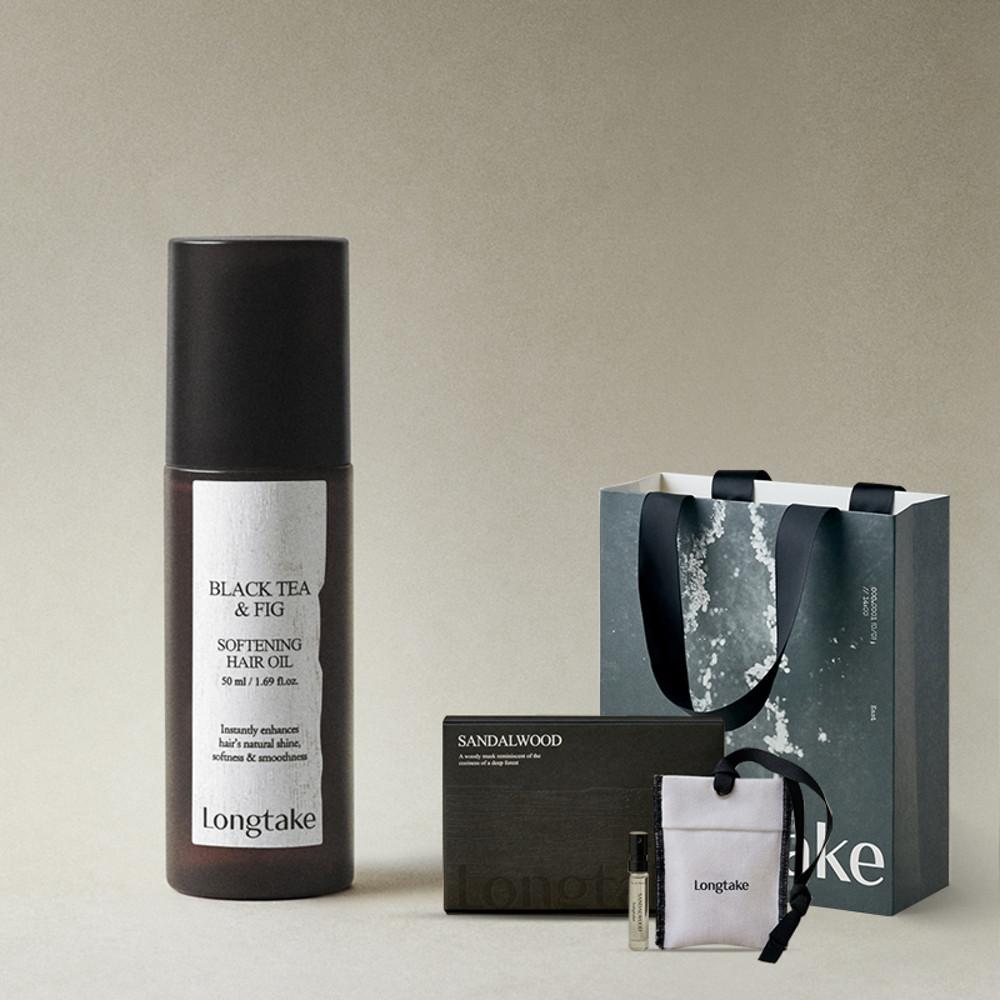 롱테이크 블랙티 앤 피그 소프트닝 헤어오일 50ml