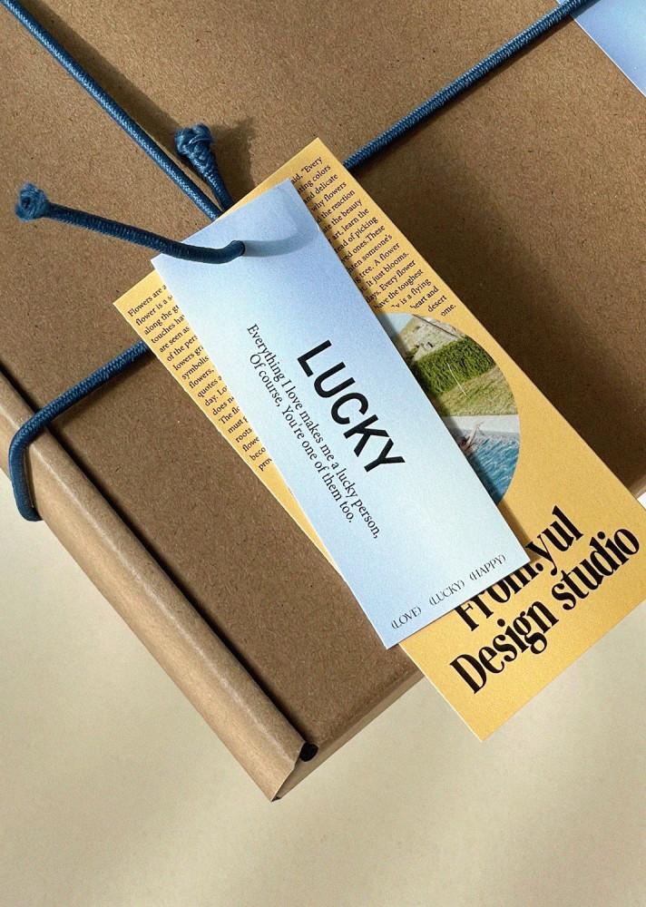 와인라벨 와인 포장 택 종이택제작 선물 의류 행택 (80x30mm)