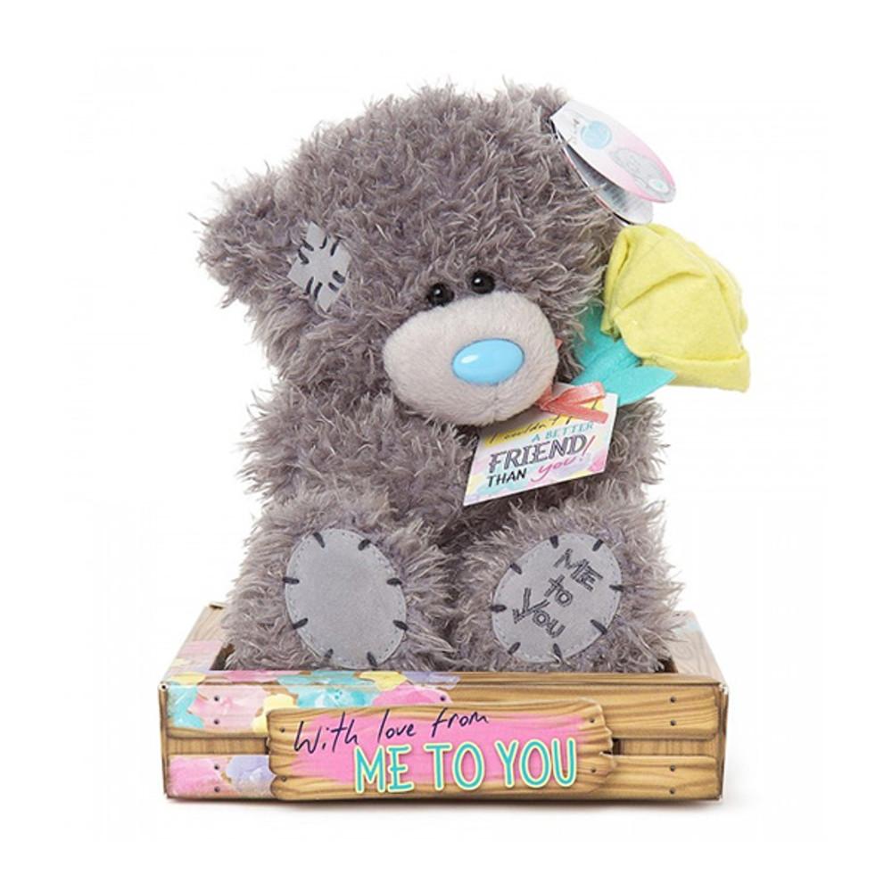 Me To You 4098 미 투 유  옐로우 로즈 앤 태그 플러시 베어-7in(18cm)/곰인형/미투유인형/인형선물