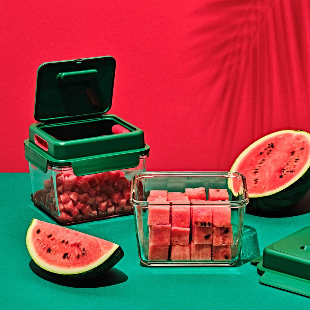 글라스락 깍뚝 수박 보관 용기 3.7L