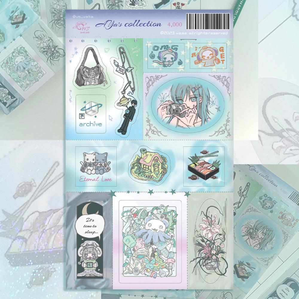 [wasa] 아야의 컬렉션 씰스티커 2종