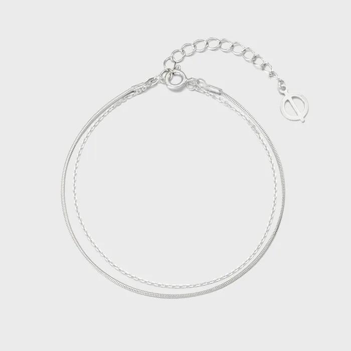 [silver925][하츠투하츠 스텔라 착용] colette snake layered bracelet