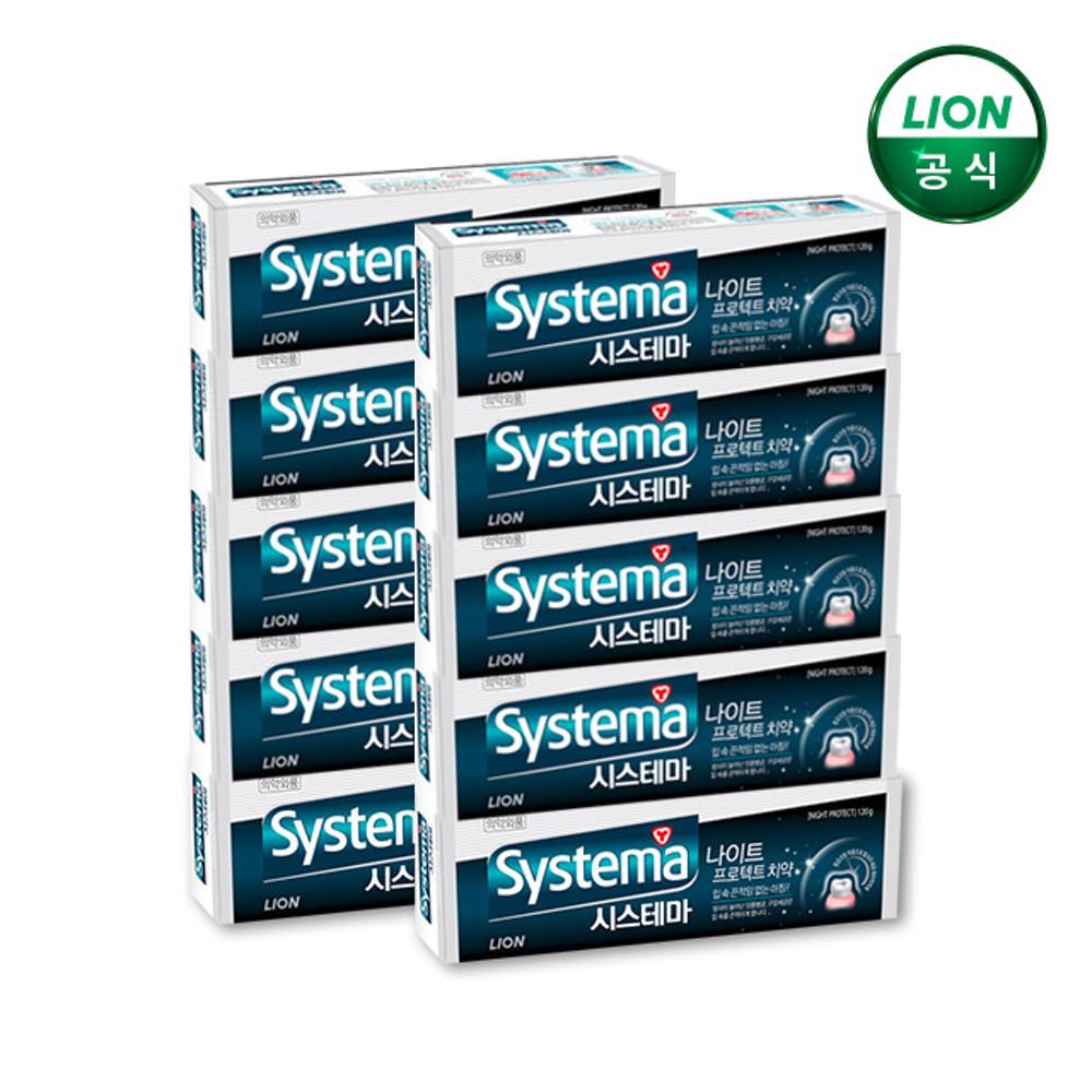 시스테마 나이트프로텍트 치약 120g x 10개 / 구강용품