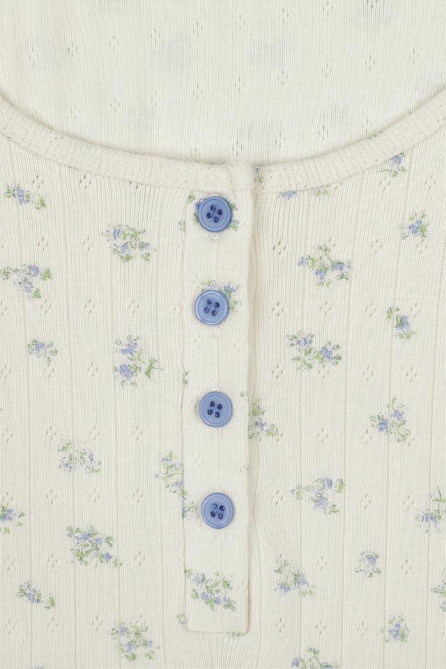 Flower Button T