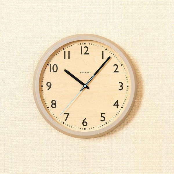 Drop Clock (warm gray)