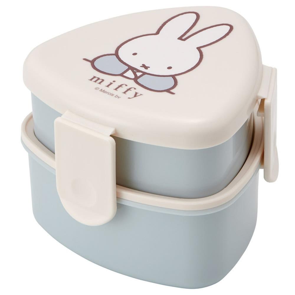 [미피도시락] 유치원 초딩 소풍 체험학습 토끼 캐릭터 삼각 주먹밥 500ml 2단 도시락