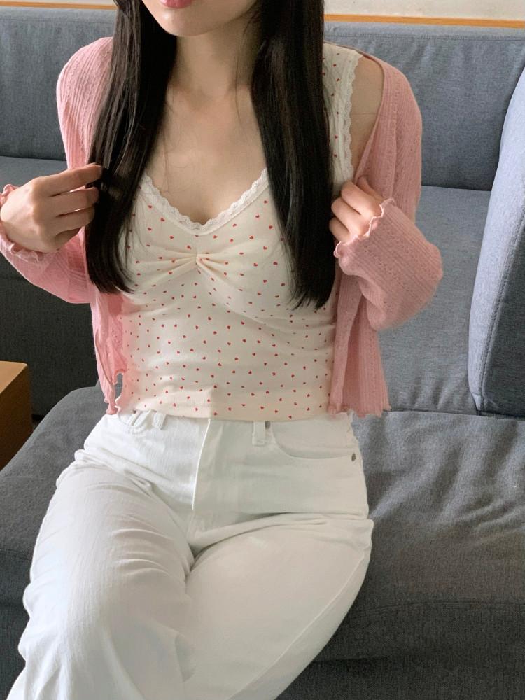 러브 레이스 나시 (2color)