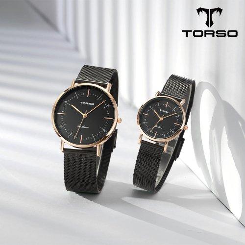 T41MS-RBBK 더클래식 쿼츠 커플 워치 남여 메탈 시계