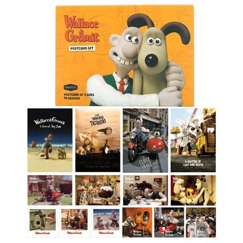 핑크풋 8000 월레스와그로밋 엽서세트, 오렌지, 1세트 - 그림/일러스트 | 쿠팡