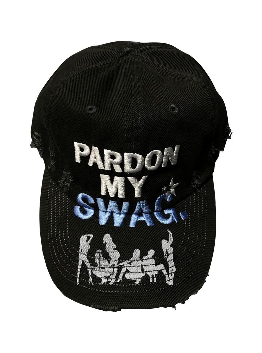 [WASE] Embroidered Distressed Cap