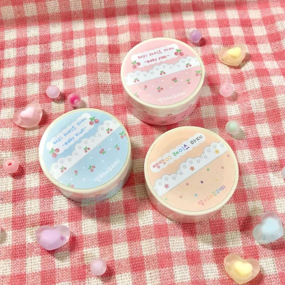 [달이네꾸러미]레이스 마스킹테이프(3종)