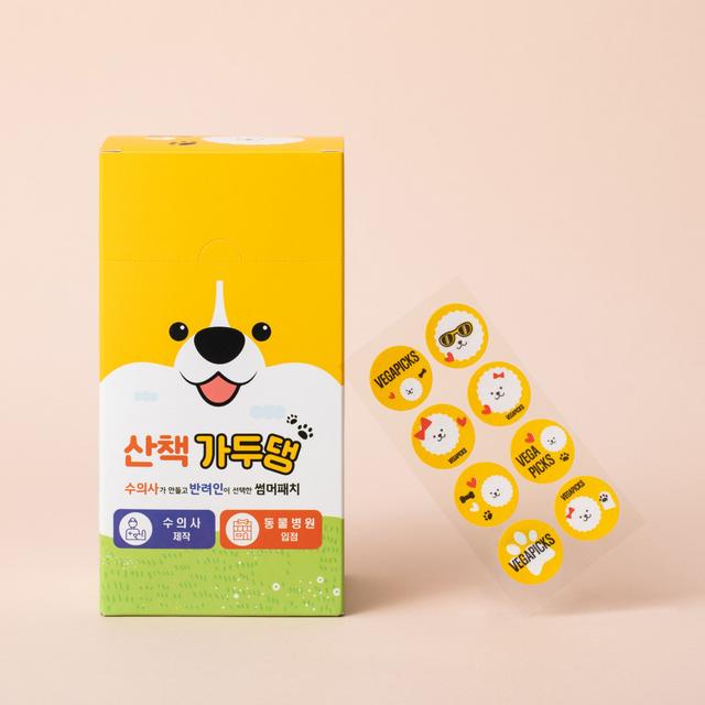 초경량 강아지 진드기 모기 해충 방지 퇴치제 기피제 개진드기 베가픽스 산책가두댕 패치