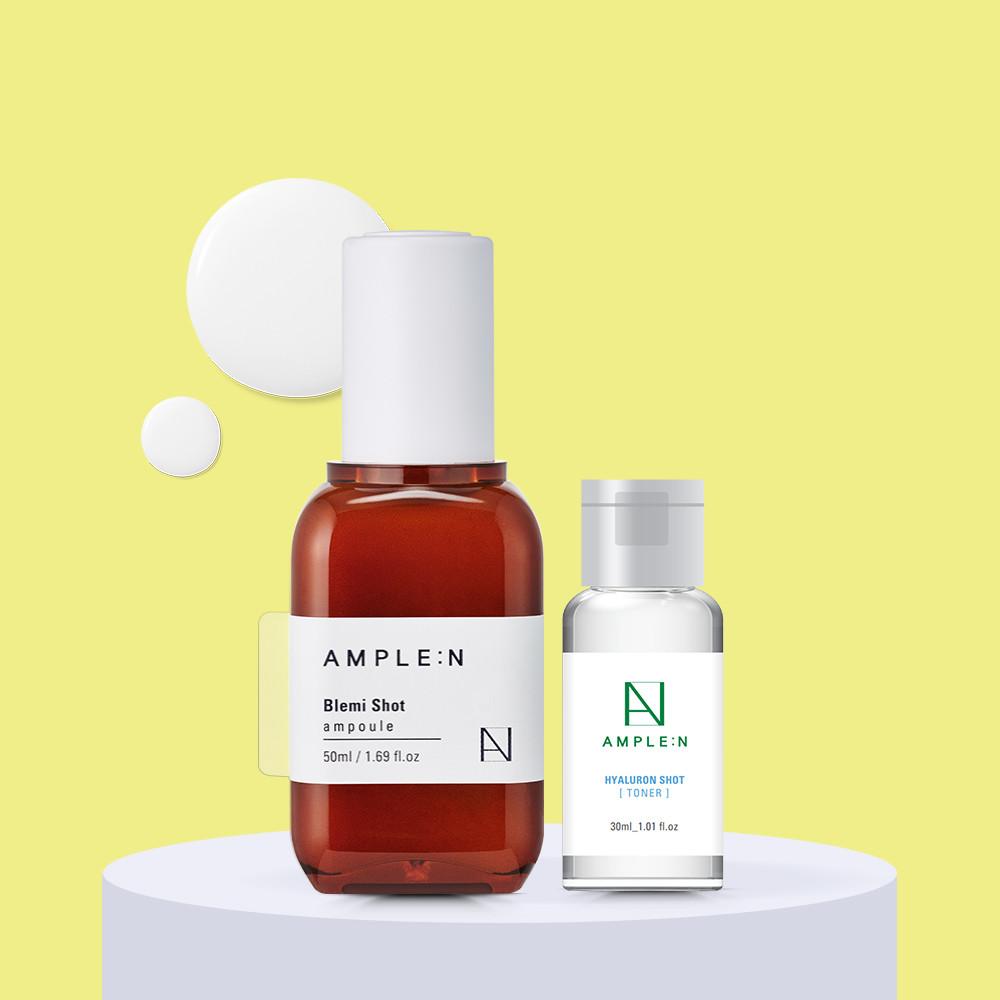 [화해1위] 앰플엔 블레미샷 잡티 앰플 50ml 고농축 잡티세럼 미백기미앰플